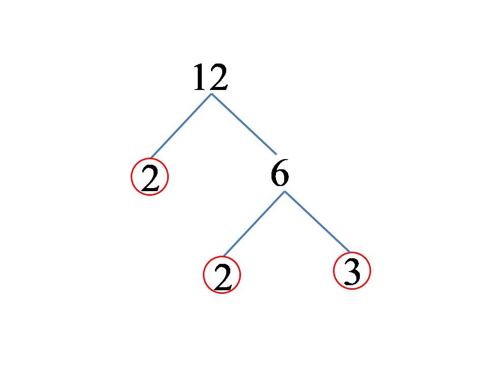 Растављање броја 12 на просте чиниоце