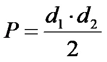 Formula za plostina romba