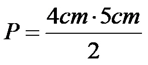 Formula za povrsina jednakokrakog trougla