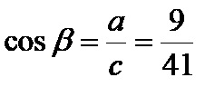 Косинус бета