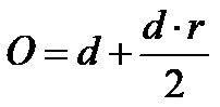 Формула за обим полукруга